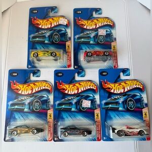 Hot Wheels Ferrari Heat Series Complete Set Lot of 5